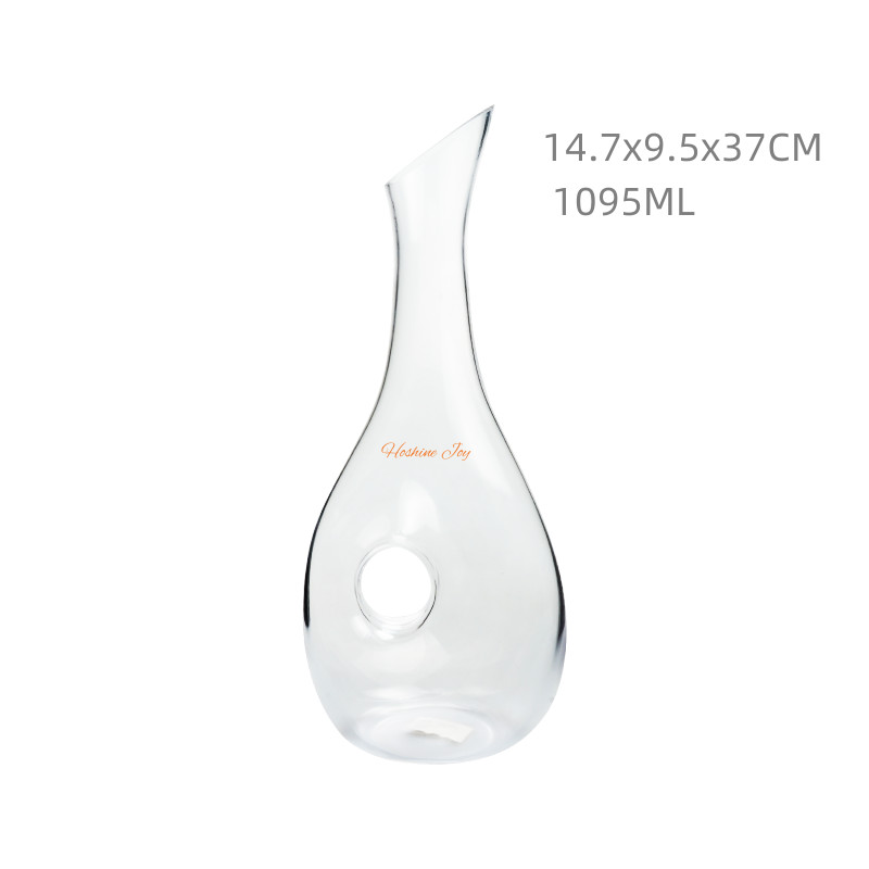Crystal Glass Wine Decanter Pitcher 1000Ml Medium Size Printing Logo