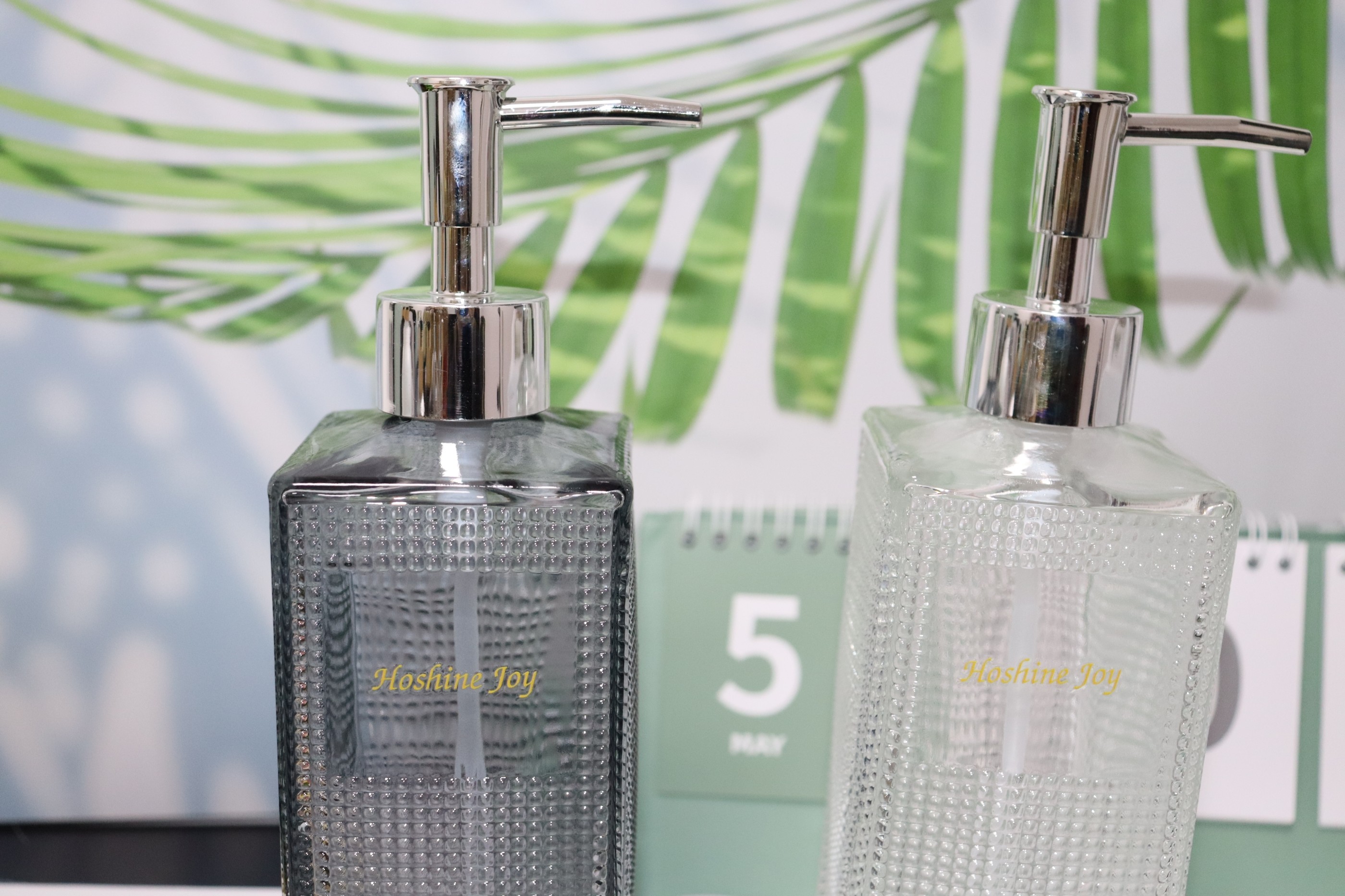 450ml Capacity Glass Soap Dispenser Bottles for Sustainable Lifestyle