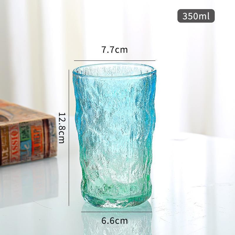350ml Clear Glass Tumbler Drinking Cups Set for Daily Use Water Glass Cold Beverage Cup