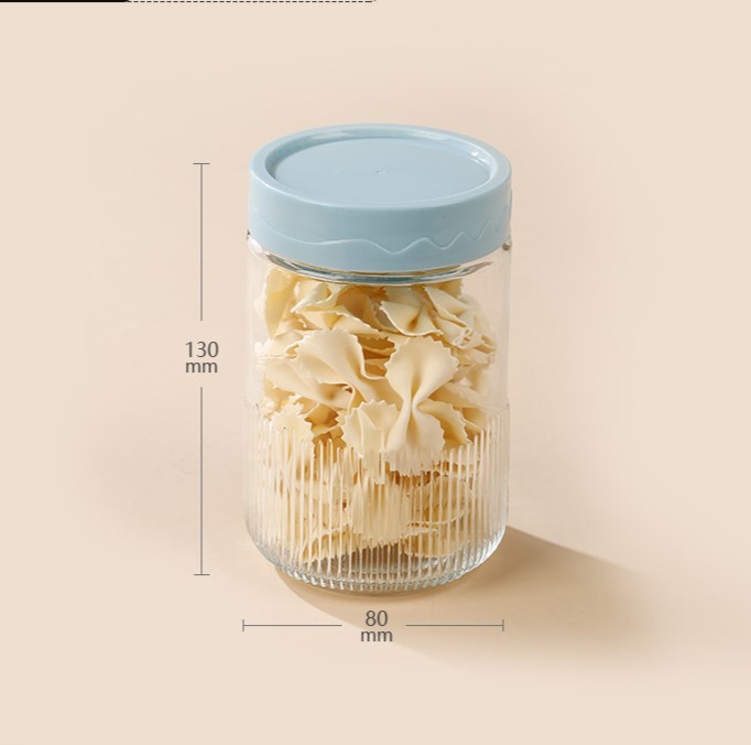 500ml Food Storage Jars with Colorful Lids BPA Free Reusable Leakproof