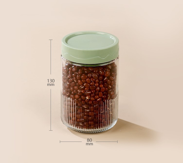 500ml Food Storage Jars with Colorful Lids BPA Free Reusable Leakproof